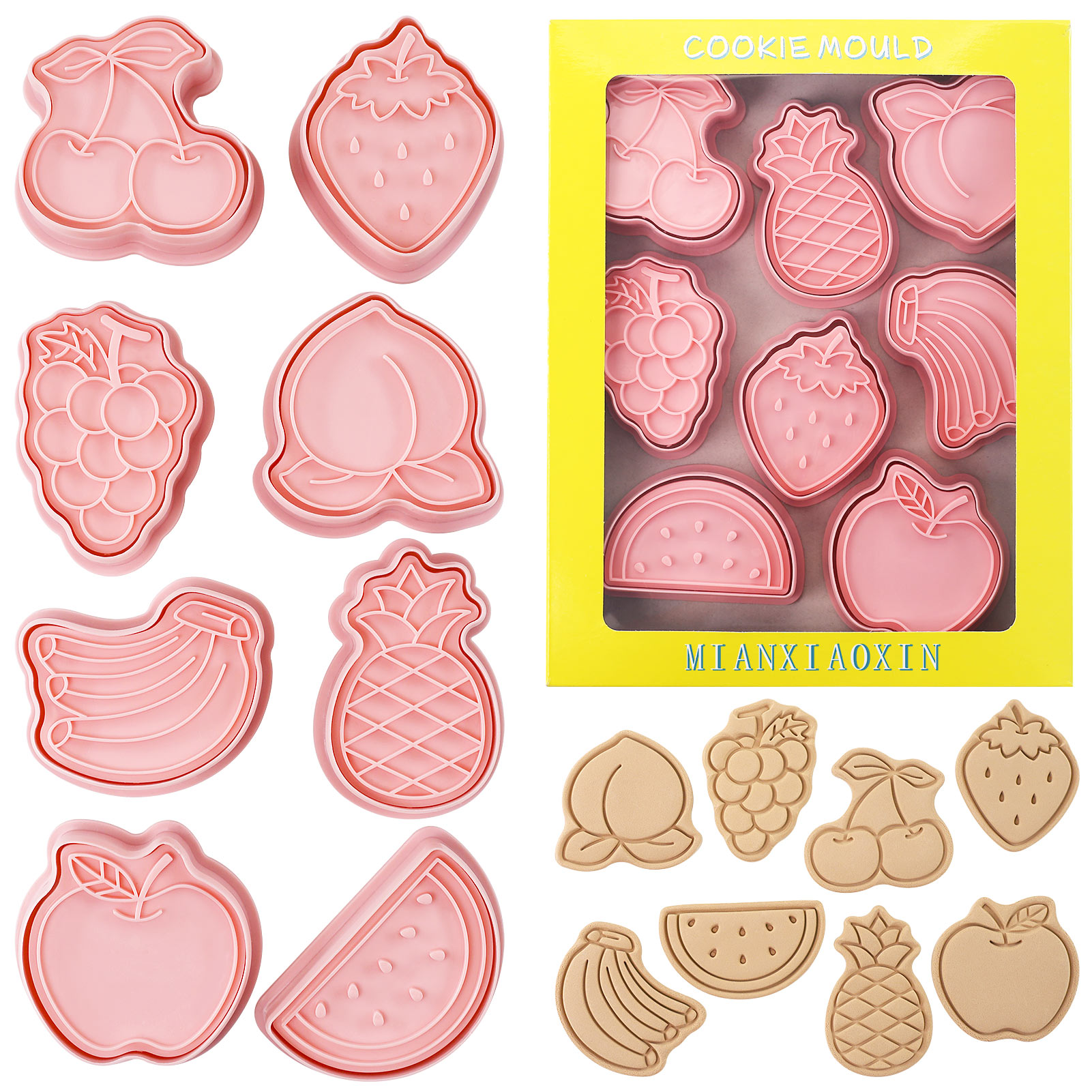 Kitchen Baking Cookies - 8-компонентные формочки для печенья с милыми