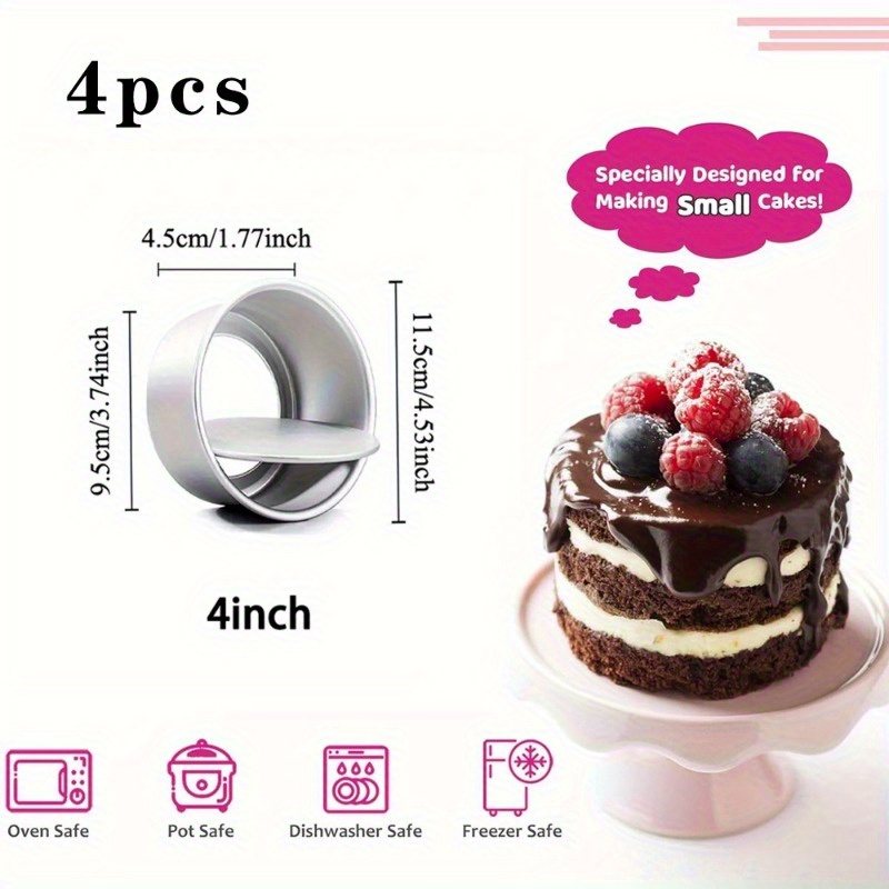 4 шт. 4-дюймовые круглые пищев – обзор и цена Kitchen And Baking Equipment